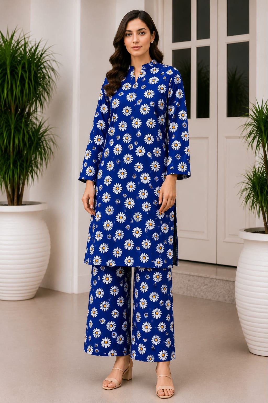 2PC DIGITAL FLORAL PRINTS