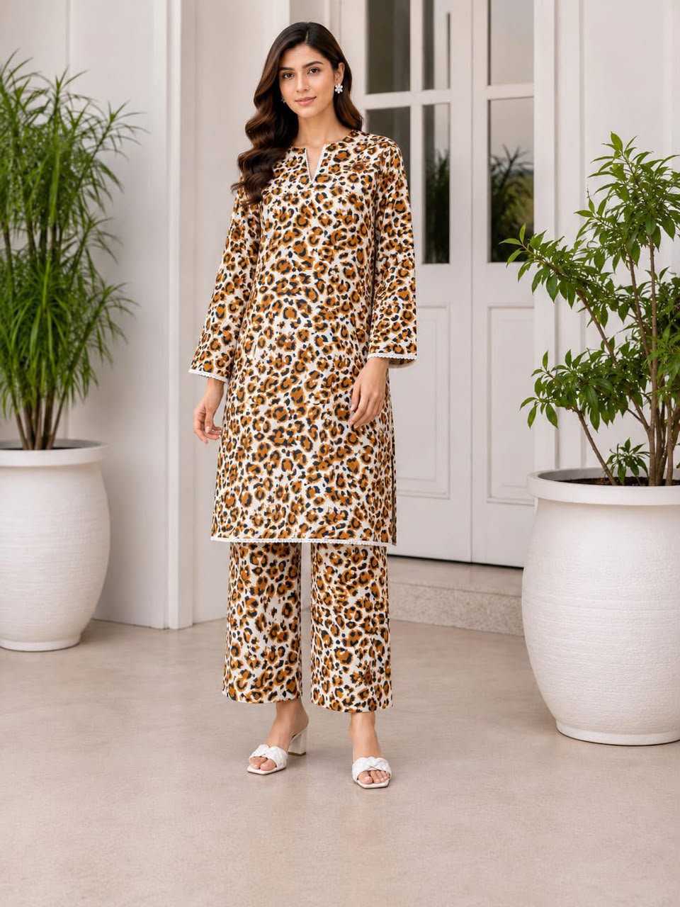 2PC DIGITAL FLORAL PRINTS
