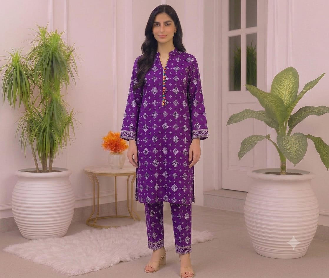 2PC DIGITAL FLORAL PRINTS