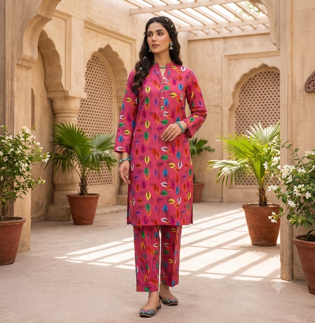 2PC DIGITAL FLORAL PRINTS