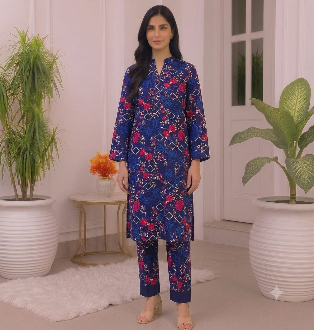 2PC DIGITAL FLORAL PRINTS