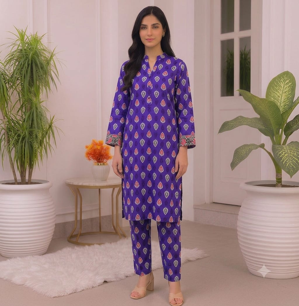 2PC DIGITAL FLORAL PRINTS