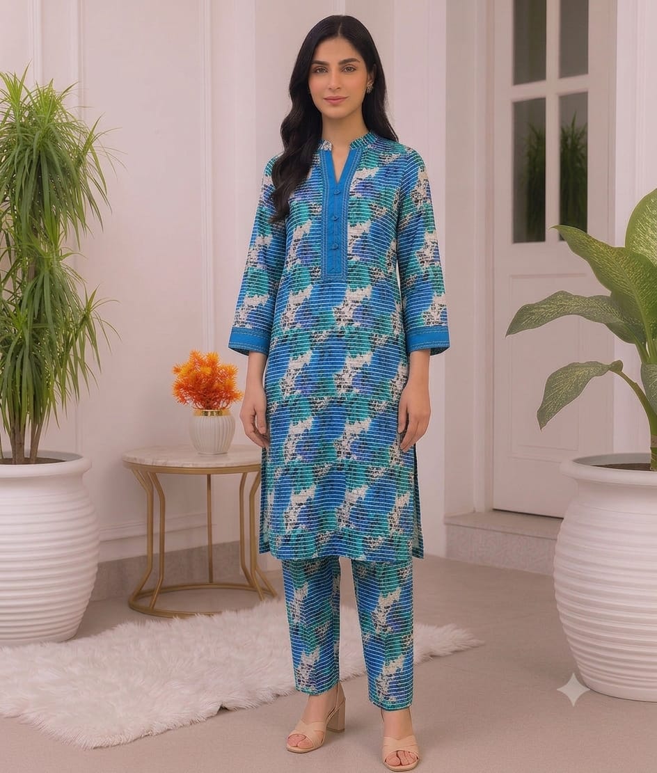2PC DIGITAL FLORAL PRINTS