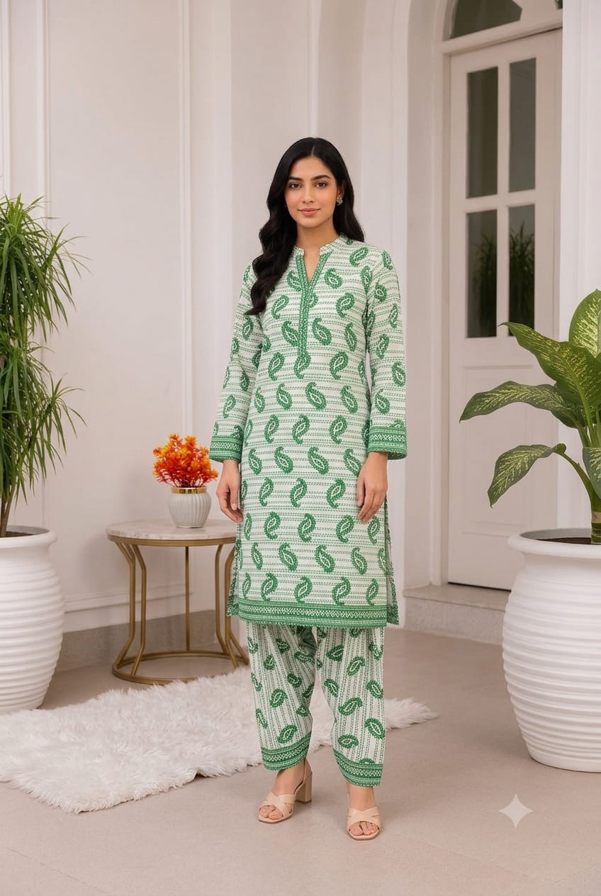 2PC DIGITAL FLORAL PRINTS